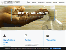 Tablet Screenshot of hygienenetzwerk.de